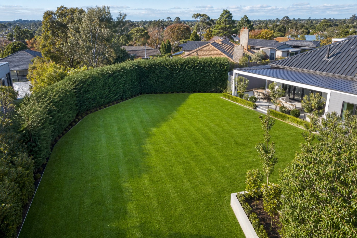 Lush green turf lawn — Gibsons Turf Victoria